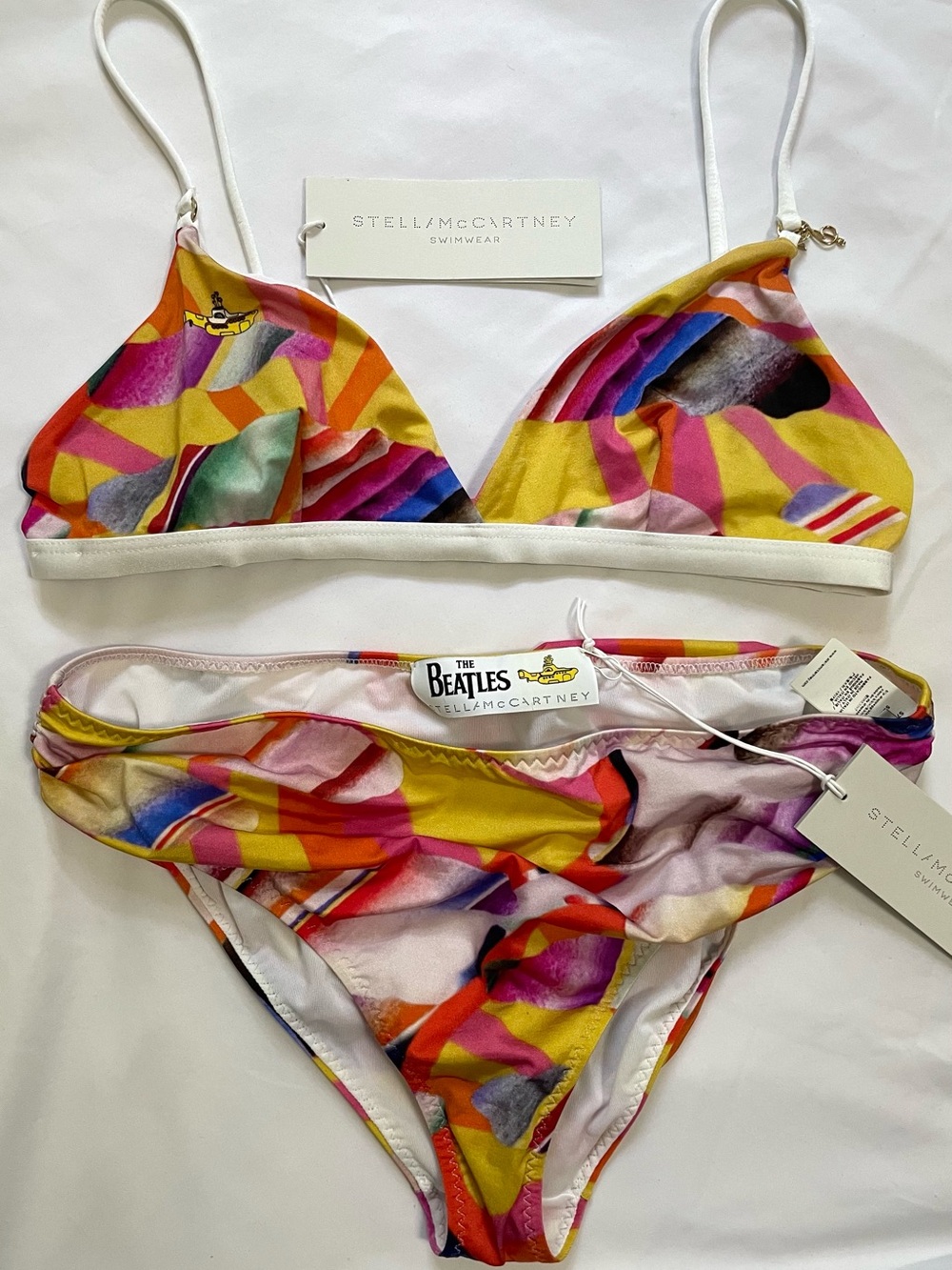 NWT *RARE* Stella McCartney x The Beatles Yellow Submarine Bikini Size M